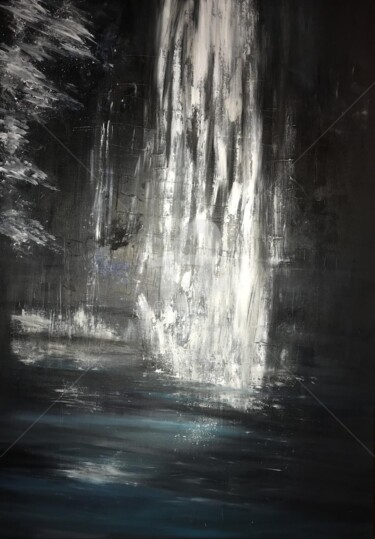 Peinture intitulée "THE FALL" par Andrea Schiavetta, Œuvre d'art originale, Acrylique