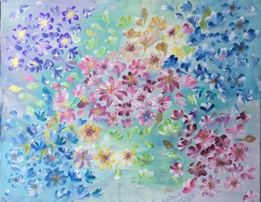 Painting titled "Spring" by Andrea Schwarz, Original Artwork, Acrylic