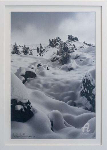 Fotografia intitulada "Neve Vellutata" por Andrea Simone Peruzzo, Obras de arte originais, Fotografia digital Montado em Out…