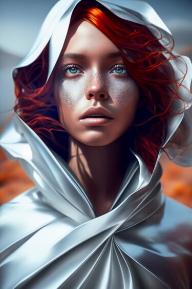 Digital Arts titled "desert girl" by Andrea Tscherbner, Original Artwork, AI generated image