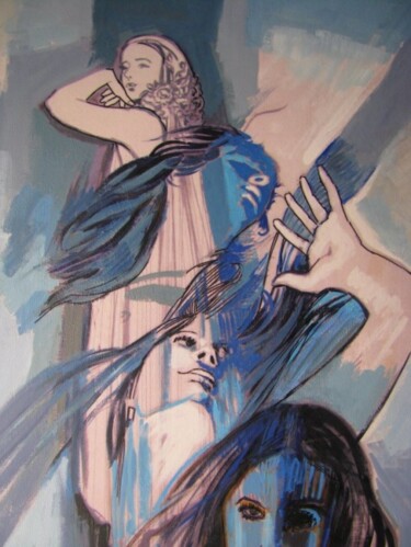 Painting titled "FEMMINILITA' IN AZZ…" by Andrea Vaccaro, Original Artwork