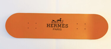 Sculpture intitulée "Skate Hermes" par Andrea Van Der Hoeven, Œuvre d'art originale, Bois