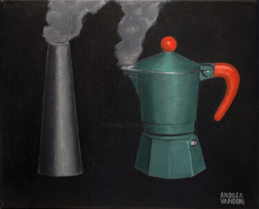 Peinture intitulée "SMOKERS 2" par Andrea Vandoni, Œuvre d'art originale, Acrylique Monté sur Châssis en bois