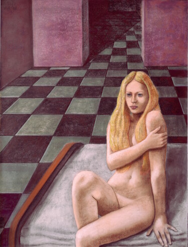 Malerei mit dem Titel "ARTWORK" von Andrea Vandoni, Original-Kunstwerk, Pastell Auf Andere starre Platte montiert