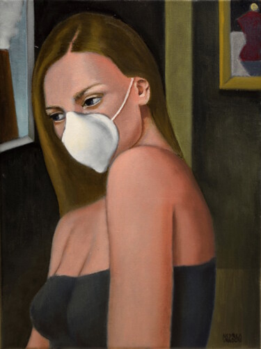 Pintura titulada "MUTILATED BEAUTY" por Andrea Vandoni, Obra de arte original, Oleo Montado en Bastidor de camilla de madera