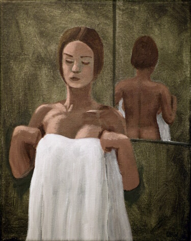 Peinture intitulée "THE MIRROR" par Andrea Vandoni, Œuvre d'art originale, Acrylique Monté sur Châssis en bois