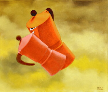 Картина под названием "Extase" - Andrea Vandoni, Подлинное произведение искусства, Масло Установлен на Деревянная рама для н…