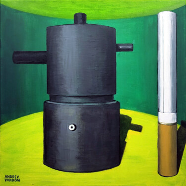Pintura titulada "Cylindrism - 4" por Andrea Vandoni, Obra de arte original, Acrílico Montado en Bastidor de camilla de made…