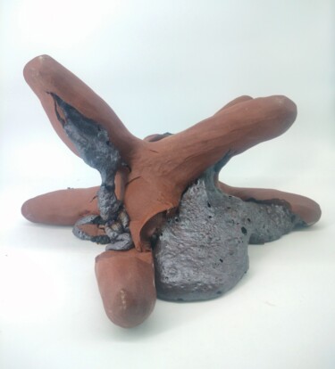 Sculpture titled "Exploded star" by Andrea Viviani, Original Artwork, Clay