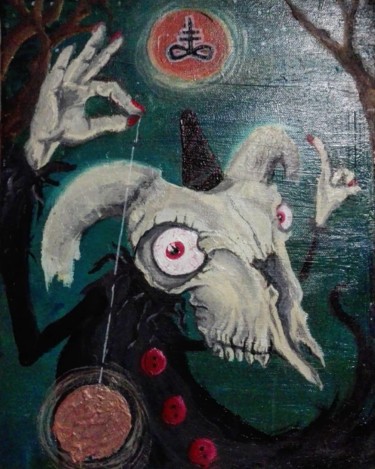 Pittura intitolato "Ipnosi" da Nerconiglio, Opera d'arte originale, Olio