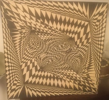 Рисунок под названием "Internal Waves / Va…" - Andregeometricart, Подлинное произведение искусства, Чернила