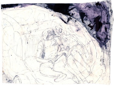 Abbraccio Dessin intitulée "Abbraccio" par Andrea Bolognino, Œuvre d'art originale, Stylo à bille