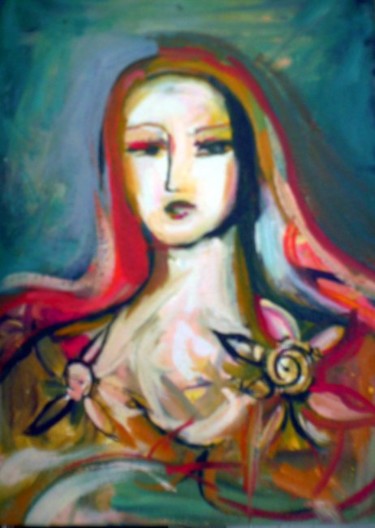 Pintura intitulada "ARABIC WOMAN ( Mulh…" por Andrea Pandolfi, Obras de arte originais, Óleo