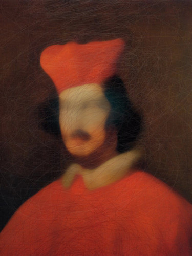 Digitale Kunst mit dem Titel "Cardinal" von Andrea Pisano, Original-Kunstwerk, Digitale Malerei