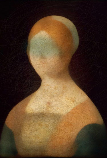 Arte digitale intitolato "ritratto di donna c…" da Andrea Pisano, Opera d'arte originale, Pittura digitale