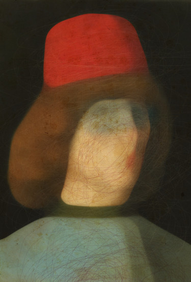 Artes digitais intitulada "Ritratto di un Giov…" por Andrea Pisano, Obras de arte originais, Pintura digital