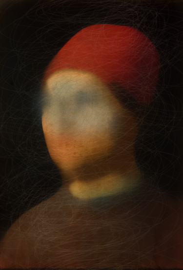 Arts numériques intitulée "ritratto di un uomo" par Andrea Pisano, Œuvre d'art originale, Peinture numérique
