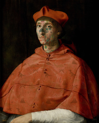Artes digitais intitulada "cardinal #02" por Andrea Pisano, Obras de arte originais, Pintura digital