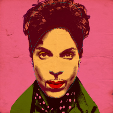 Arte digital titulada "Prince pop" por Andrea Pisano, Obra de arte original, Pintura Digital