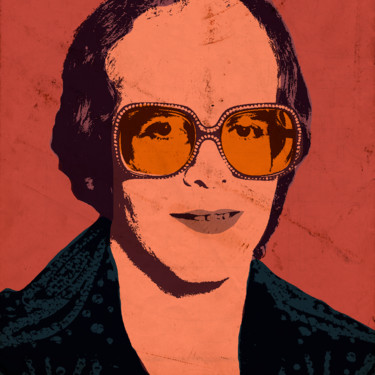 Arts numériques intitulée "Elton John" par Andrea Pisano, Œuvre d'art originale, Peinture numérique