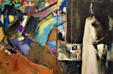 that humbly in your yard is lost Painting titled "that humbly in your…" by Ανδρέας Γιαννούτσος, Original Art, Acrylic