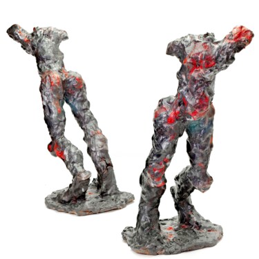 Скульптура под названием "Ares" - Andreas Loeschner-Gornau, Подлинное произведение искусства, Керамика