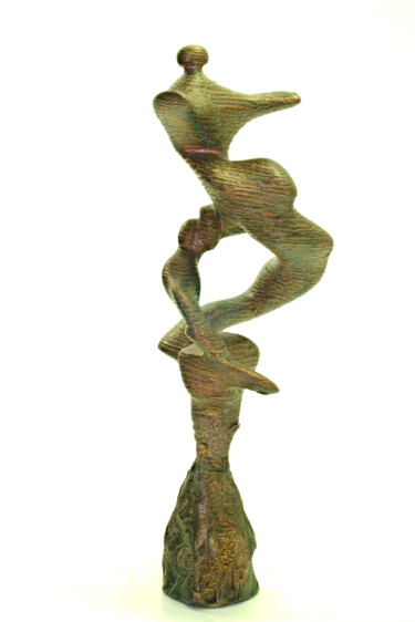 Sculpture intitulée "Aufstrebender" par Andreas Loeschner-Gornau, Œuvre d'art originale, Résine