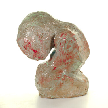 Sculpture titled "Mutter Courage" by Andreas Loeschner-Gornau, Original Artwork, Ceramics
