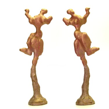 Escultura intitulada "Tanzende rote Venus" por Andreas Loeschner-Gornau, Obras de arte originais, Bronze