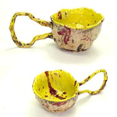 Design mit dem Titel "Tasse "Gourmet" f05" von Andreas Loeschner-Gornau, Original-Kunstwerk, Keramik