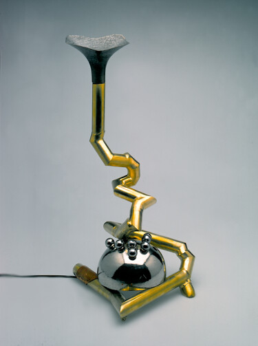 Design intitulée "Leuchte "Schong"" par Andreas Loeschner-Gornau, Œuvre d'art originale, Bronze