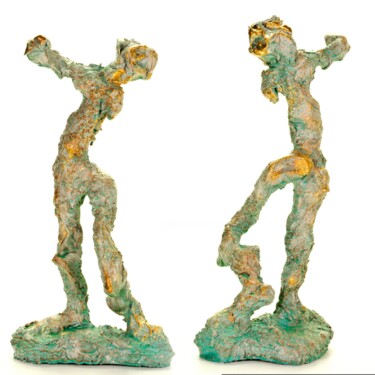 Skulptur mit dem Titel "Peleus" von Andreas Loeschner-Gornau, Original-Kunstwerk, Keramik