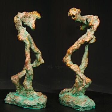 Escultura titulada "Thanatos" por Andreas Loeschner-Gornau, Obra de arte original, Metales
