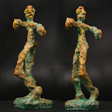 Sculptuur getiteld "Dionysus" door Andreas Loeschner-Gornau, Origineel Kunstwerk, Keramiek