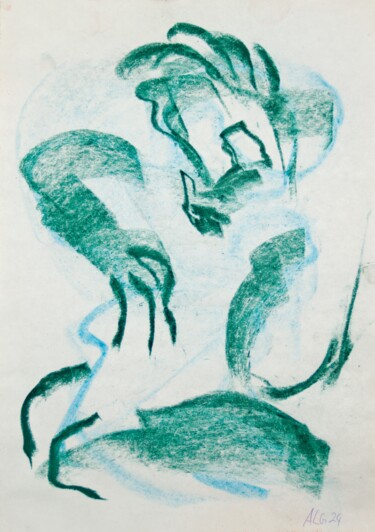 Disegno intitolato "Sisyphus" da Andreas Loeschner-Gornau, Opera d'arte originale, Penna gel