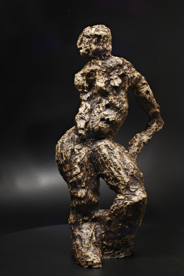 Escultura intitulada "Syrinx" por Andreas Loeschner-Gornau, Obras de arte originais, Pedra