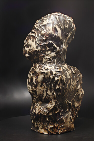 Skulptur mit dem Titel "Vulcanus" von Andreas Loeschner-Gornau, Original-Kunstwerk, Keramik