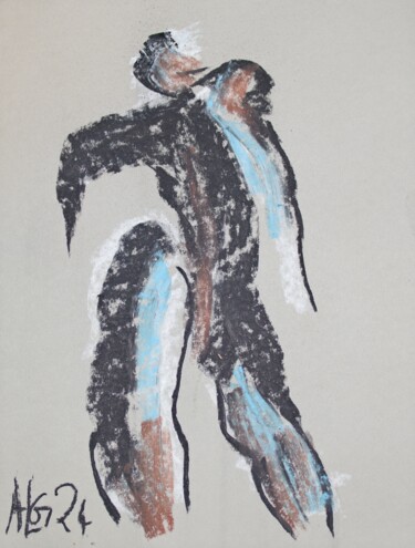 Рисунок под названием "Ich bin" - Andreas Loeschner-Gornau, Подлинное произведение искусства, Древесный уголь