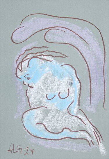 图画 标题为“versunken” 由Andreas Loeschner-Gornau, 原创艺术品, 水粉