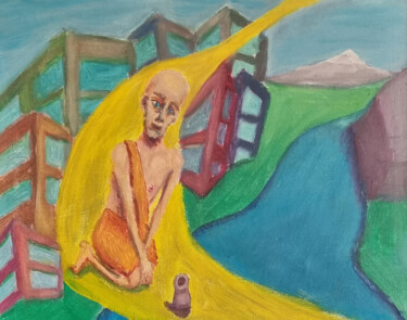 Painting titled "Little Saddu" by Andreas Wolf Von Guggenberger, Original Artwork, Acrylic