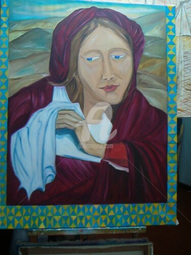 Peinture intitulée "Nossa Senhora das A…" par André Da Luz (luxbridge), Œuvre d'art originale, Huile
