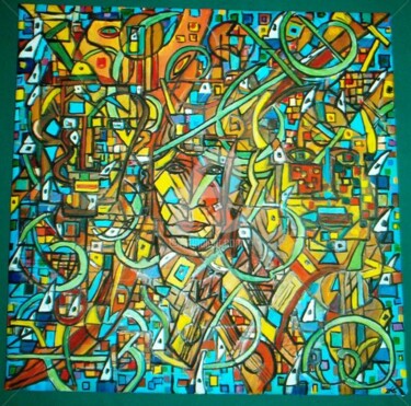 Peinture intitulée "Labirintos (Na Selv…" par André Da Luz (luxbridge), Œuvre d'art originale, Huile