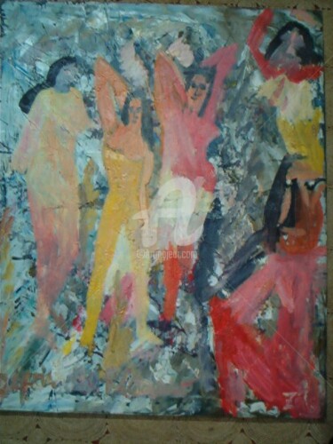Pintura titulada "As Meninas de Fão" por André Da Luz (luxbridge), Obra de arte original, Oleo