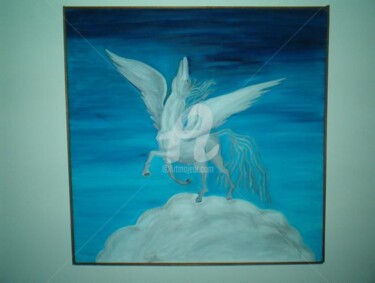 Malerei mit dem Titel "Pegasus" von André Da Luz (luxbridge), Original-Kunstwerk, Öl