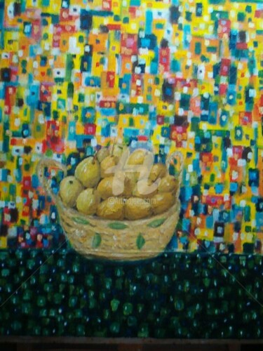 Pintura titulada "E Peras..." por André Da Luz (luxbridge), Obra de arte original, Oleo