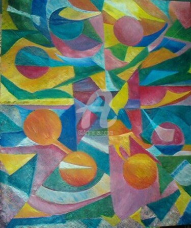 Painting titled "Projections" by André Da Luz (luxbridge), Original Artwork
