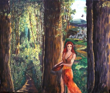 Painting titled "Madre Naturaleza Ga…" by Andrè Degel, Original Artwork, Acrylic