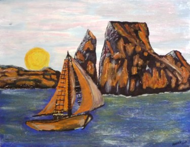 Painting titled "Leon Dormido Galapa…" by Andrè Degel, Original Artwork, Acrylic