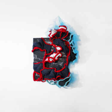 纺织艺术 标题为“Hyper-plante BRIn7” 由Andreea Talpeanu, 原创艺术品, 刺绣