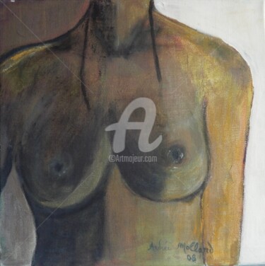 Картина под названием "buste-40-40.jpg" - Andrée Mollard, Подлинное произведение искусства
